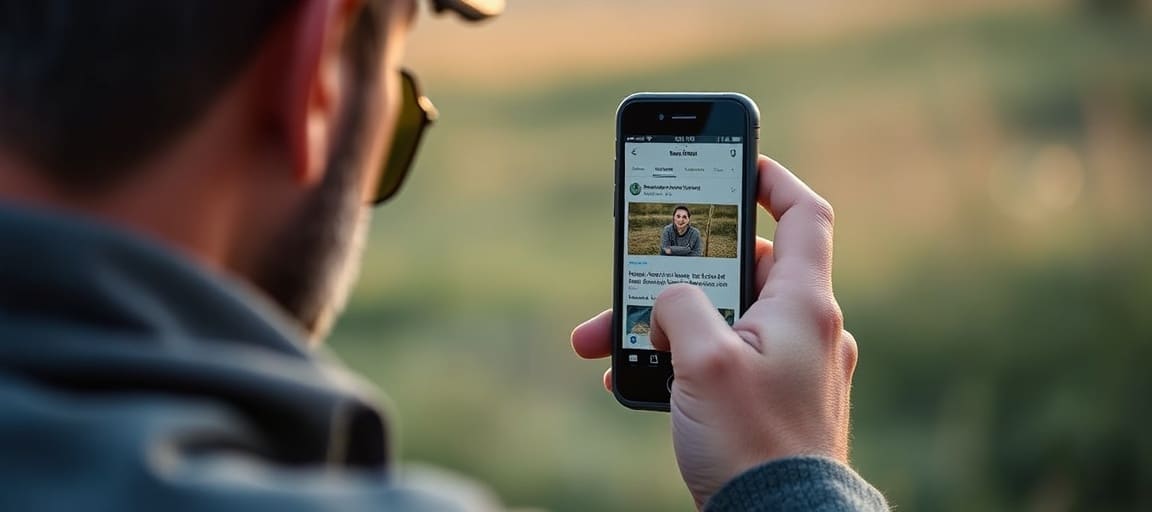 Photographe en séance photo pendant que son site publie automatiquement des articles